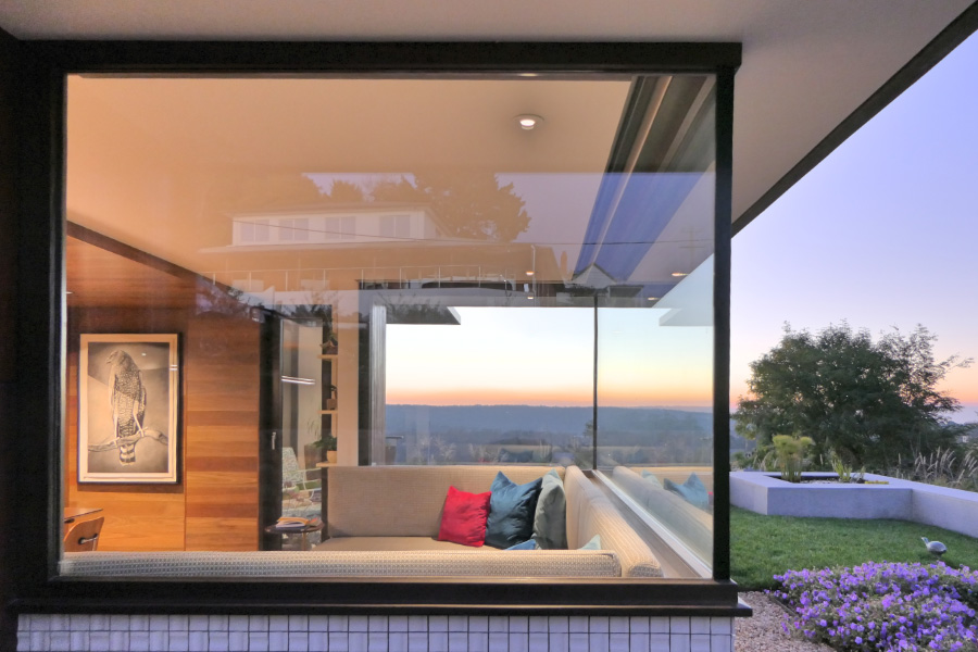Modern bay-window, double glazed